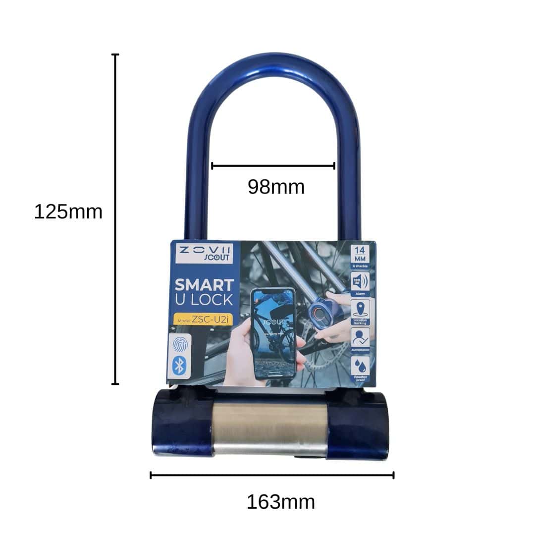 Lucchetto Bici NFC ROCKBROS Smart U-Lock - Sgancio Rapido, Alluminio, Impermeabile